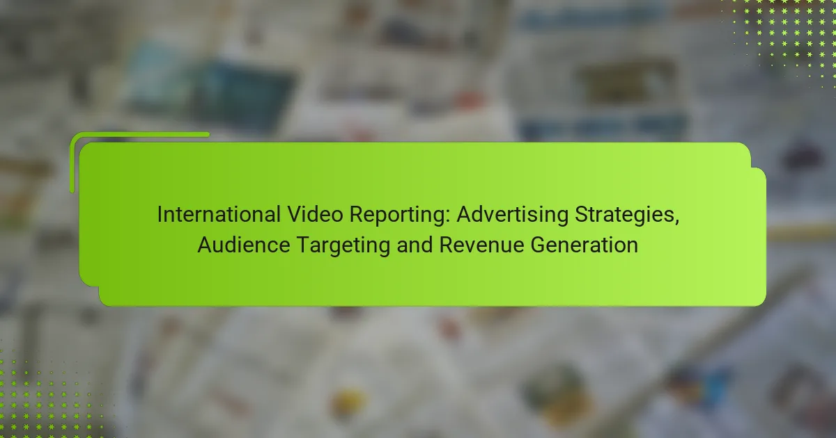International Video Reporting: Advertising Strategies, Audience Targeting and Revenue Generation
