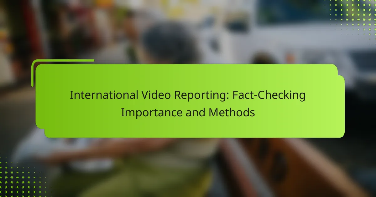 International Video Reporting: Fact-Checking Importance and Methods