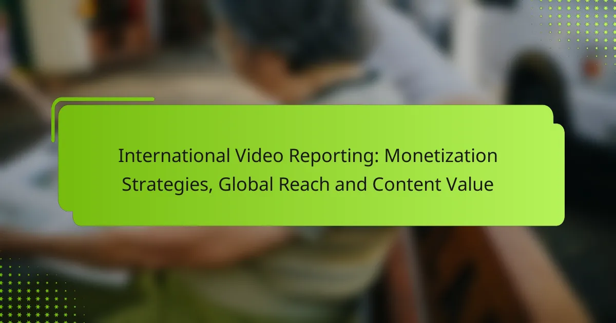 International Video Reporting: Monetization Strategies, Global Reach and Content Value