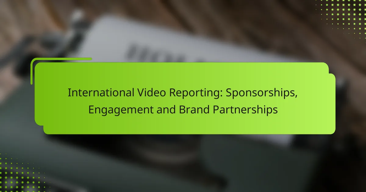 International Video Reporting: Sponsorships, Engagement and Brand Partnerships